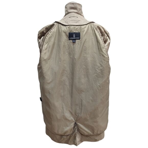 London Fog Men's M Classic Cotton Blend Waterproof Overcoat Trench Knee Length - Picture 8 of 11